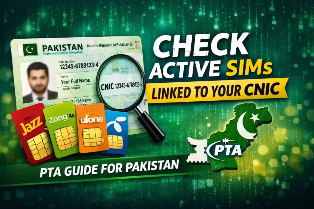 Check Active SIMs Linked to CNIC