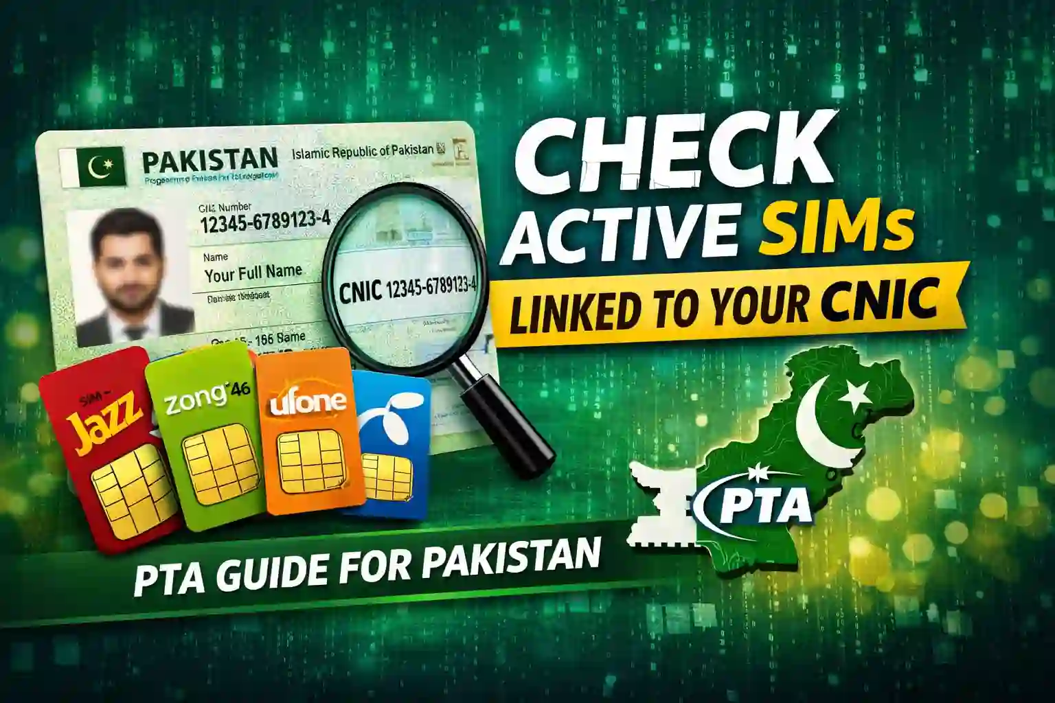 Check Active SIMs Linked to CNIC