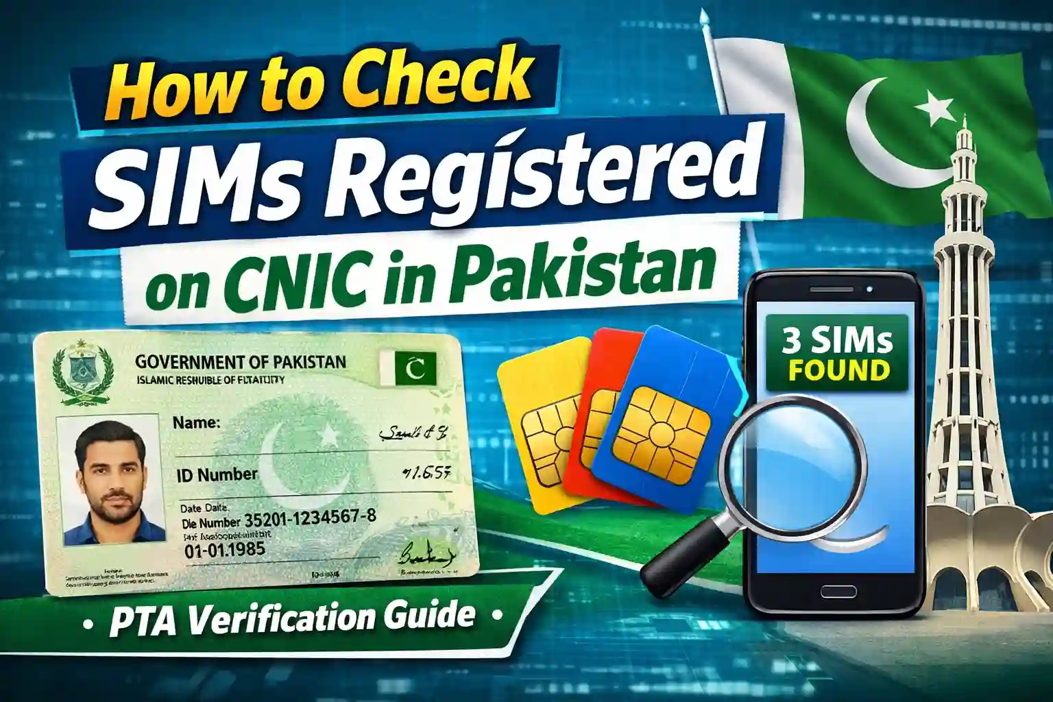 How to Check SIMs Registered on CNIC in Pakistan